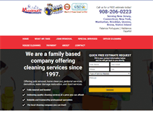 Tablet Screenshot of maximumcleaning.com